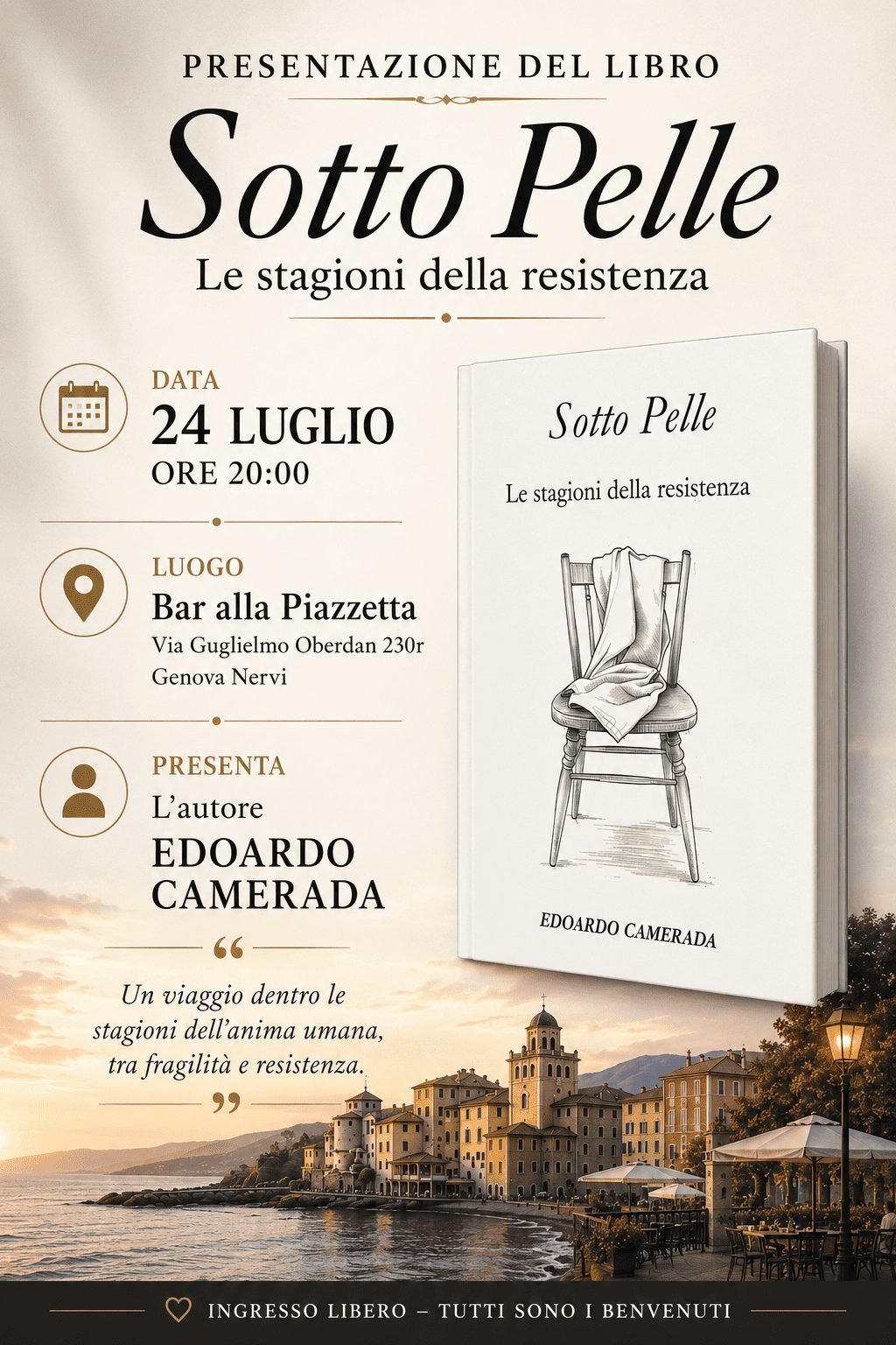 Locandina della presentazione di Sotto Pelle